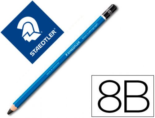 Lapis de grafite staedtler mars lumograph 100 8b unidade , Staedtler , 77490 , 4007817103999